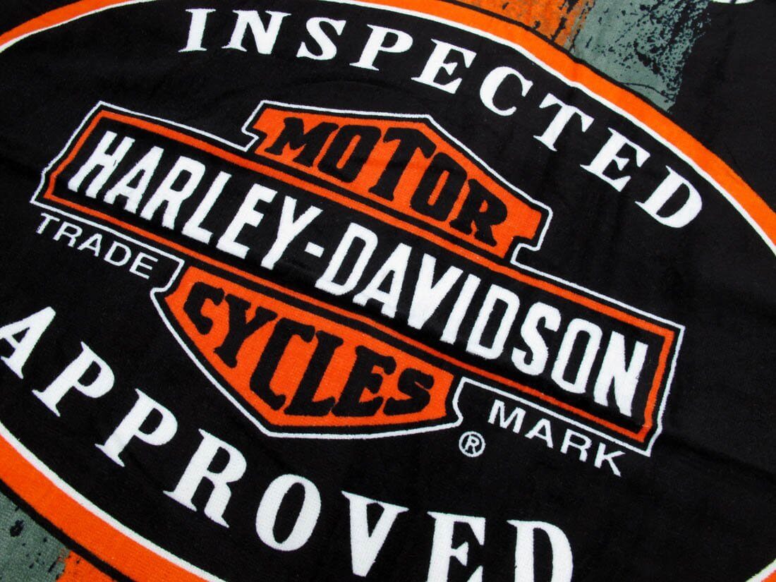 vintage logo of the motorcycle company closeup